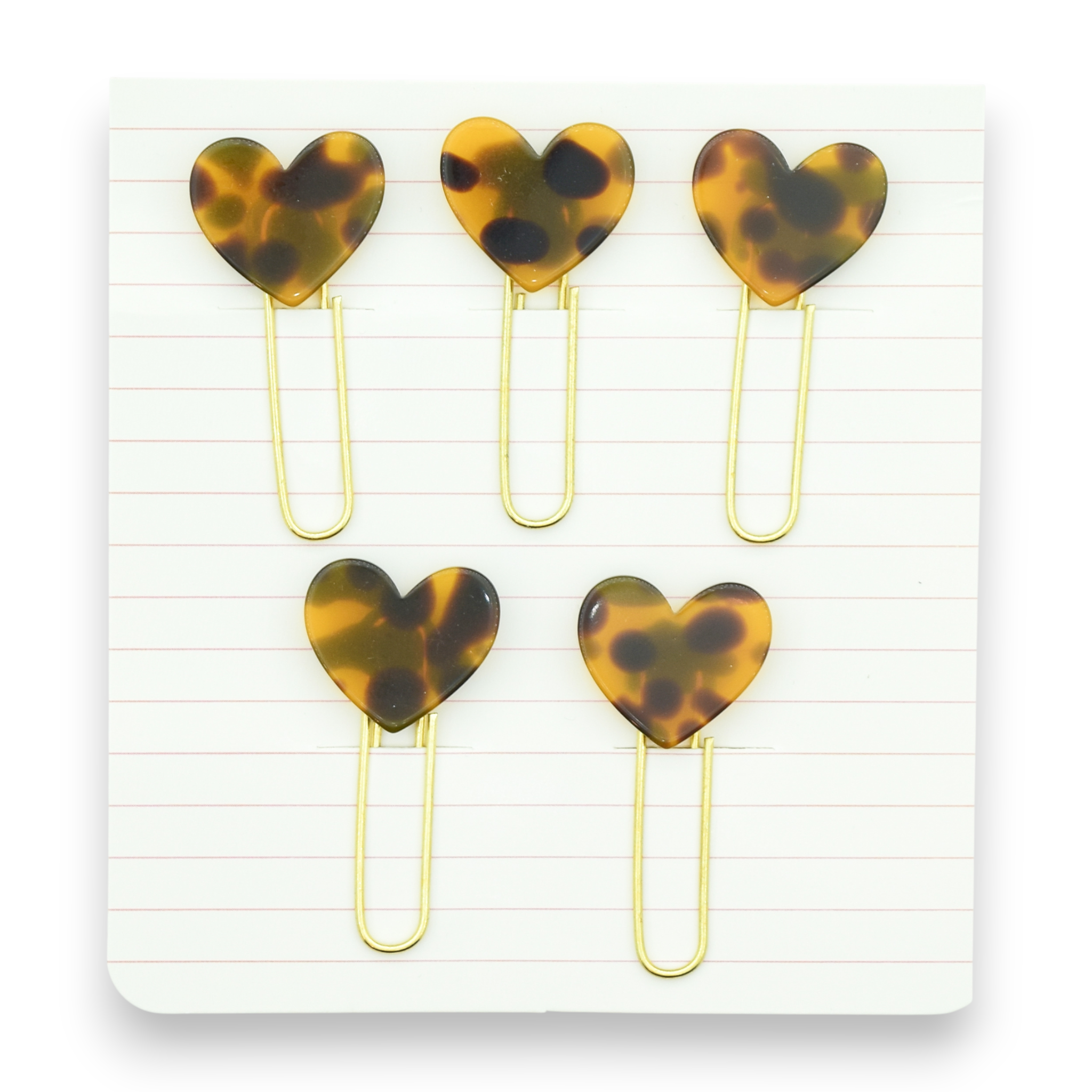 A Spot Of Autumn - Heart Paper Clips